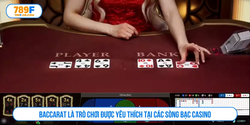 Baccarat là trò chơi hot ở các sòng bạc casino 