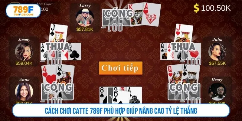 Cách chơi catte 789F phù hợp giúp nâng cao tỷ lệ thắng