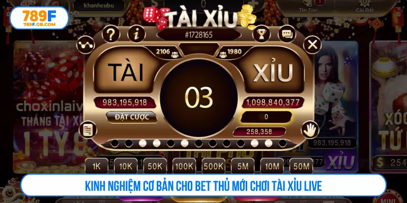 Kinh nghiệm cơ bản cho bet thủ mới chơi tài xỉu live