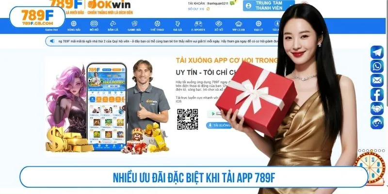 Nhiều ưu đãi đặc biệt khi tải app 789F
